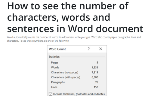 How to Count Number of Characters in a Word document? - DataFlair
