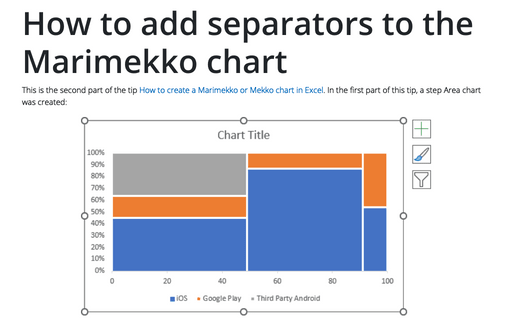 How to add separators to the Marimekko chart