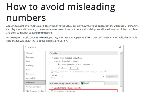 How to avoid misleading numbers
