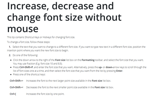 How To Increase Font Size In Excel Keyboard Shortcut Crossnasve