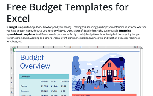 Free Budget Templates for Excel