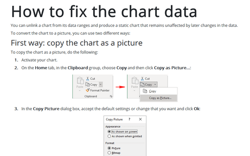 Copy Chart Style Excel