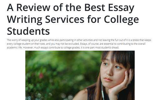 A Review of the Best Essay Writing Services for College Students