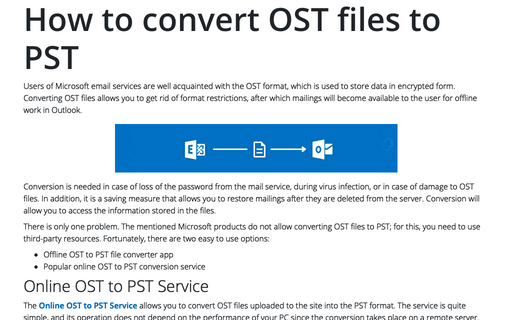 convert ost to pst microsoft